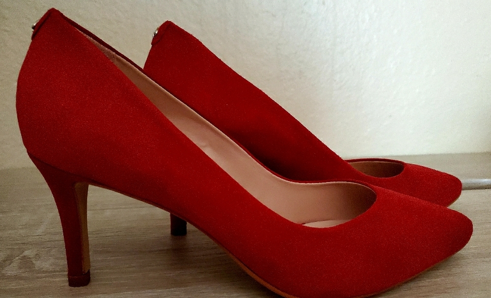 Kate Spade Red Suede Pumps NWT